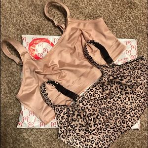 Demiette Bra, size 36 pale and pale cheetah